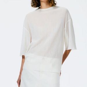 Tibi Crepe Gauze Easy T-Shirt XL NWT